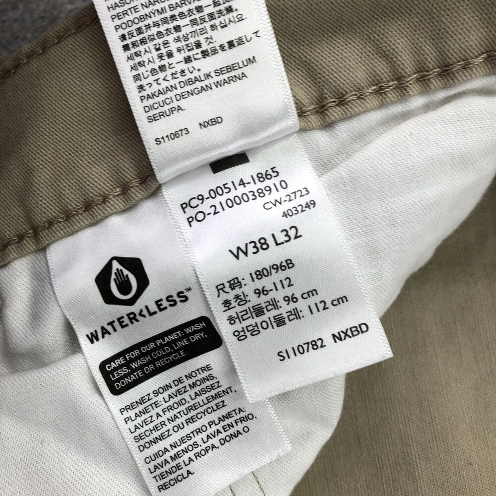 Levis 514 Jeans Mens 38x32 Beige Light Wash Regular Straight Denim Pants Casual
